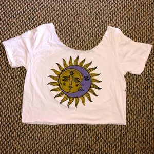 Sun and Moon Off the Shoulder T Shirt